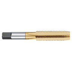 Titan USA - #12-28 Taper RH 2B/3B H3 TiN High Speed Steel 4-Flute Straight Flute Hand Tap - Exact Tooling