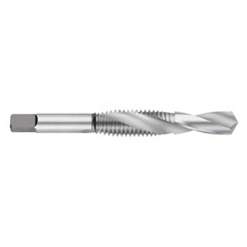 Titan USA - Combination Drill & Taps; Thread Size (mm): M4x0.7 ; Drill Size (Decimal Inch): 0.1310 ; Class of Fit: 6H ; Thread Limit: D4 ; Number of Flutes: 2 ; Drill Length (Inch): 13/32 - Exact Tooling