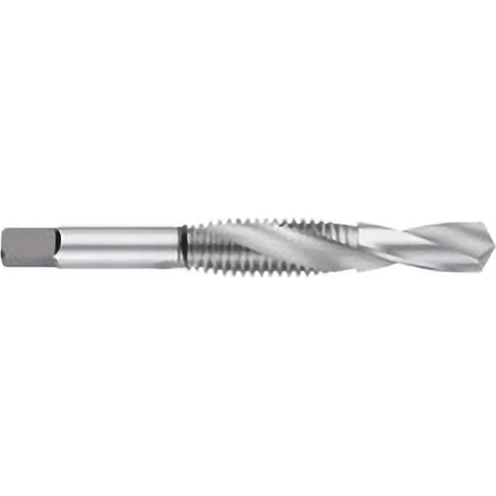 Titan USA - Combination Drill & Taps; Thread Size (Inch): #10-32 ; Drill Size (Decimal Inch): 0.1610 ; Class of Fit: 2B ; Thread Limit: H3 ; Number of Flutes: 2 ; Drill Length (Inch): 7/16 - Exact Tooling