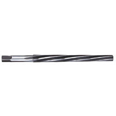 Titan USA - Taper Pin Reamers; Taper Pin Size (Number): #10 (Wire); Small End Diameter (Decimal Inch): 0.5799 ; Reamer Diameter (Decimal Inch): 0.7216 ; Flute Type: Spiral ; Shank Type: Straight ; Overall Length (Inch): 9-5/16 - Exact Tooling