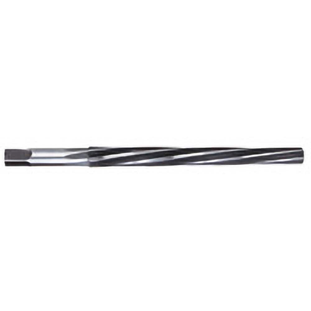 Titan USA - Taper Pin Reamers; Taper Pin Size (Number): #5 (Wire); Small End Diameter (Decimal Inch): 0.2409 ; Reamer Diameter (Decimal Inch): 0.2994 ; Flute Type: Spiral ; Shank Type: Straight ; Overall Length (Inch): 4-5/16 - Exact Tooling