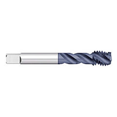 Titan USA - Spiral Flute Taps; Thread Size (mm): M12x1.75 ; Chamfer: Semi-Bottoming ; Class of Fit: 6H ; Thread Limit: D3 ; Number of Flutes: 3 ; Material: Powdered Metal - Exact Tooling