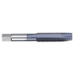 Spiral Point Tap: #10-24, UNC, 2 Flutes, Plug, 2B/3B, High Speed Steel, AlTiN Finish 7/8″ Thread Length, 2-3/8″ OAL, Right Hand, H3, Series 762