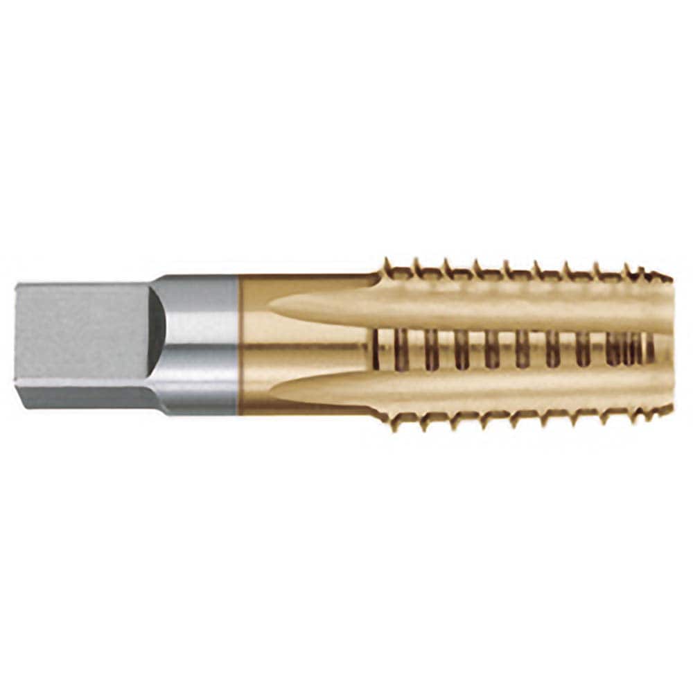 Titan USA - 1-1/2-11-1/2 7-Flute TiN Finish High Speed Steel Standard Flute Tap - Exact Tooling