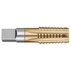 Titan USA - 2-11-1/2 7-Flute TiN Finish High Speed Steel Standard Flute Tap - Exact Tooling
