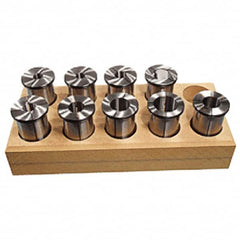 Iscar - 6 Piece, 3/16" to 5/8" Capacity, SC Collet Set - Series SC.750 - Exact Tooling