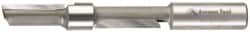 Amana Tool - 1/2" Diam, 1/2" Shank Diam, 1-1/8" Length of Cut, 2 Flute Straight Plunge Router Bit - 4-1/4" Overall Length, Piloted, Carbide Tipped - Exact Tooling