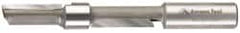 Amana Tool - 1/2" Diam, 1/2" Shank Diam, 1-1/8" Length of Cut, 2 Flute Straight Plunge Router Bit - 4-1/4" Overall Length, Piloted, Carbide Tipped - Exact Tooling
