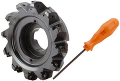 Kennametal - 12 Inserts, 6.748" Cutter Diam, 0.087" Max Depth of Cut, Indexable High-Feed Face Mill - 2" Arbor Hole Diam, 2.4" High, KSHR Toolholder, HNGJ 0905.. Inserts, Series Dodeka High-Feed - Exact Tooling