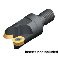 Kennametal - 42mm Cutting Diam, 1.6535" Max Depth of Cut, Modular Connection Indexable Copy End Mill - 5 Inserts, RD.X 1003.. Insert - Exact Tooling