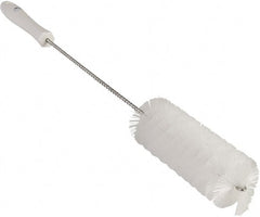 Vikan - 2" Diam Polyester Valve Brush - 19-5/8" OAL, 5-15/16" Head Length, Polypropylene & Stainless Steel Handle - Exact Tooling