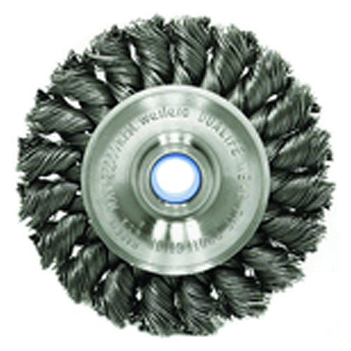 ‎3″ Diameter-3/8″-1/2″ Arbor Hole - Knot Twist Steel Wire Straight Wheel - Exact Tooling