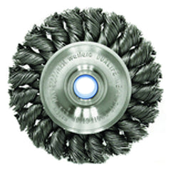 ‎3″ Diameter-3/8″-1/2″ Arbor Hole - Knot Twist Steel Wire Straight Wheel - Exact Tooling