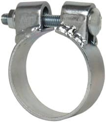 Made in USA - 2.67" ID, Steel Zinc Plated BCE Band Style Clamp - 0.12" Thick, 2-1/2" Hose - Exact Tooling