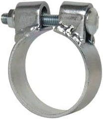 Made in USA - 2.67" ID, Steel Zinc Plated BCE Band Style Clamp - 0.12" Thick, 2-1/2" Hose - Exact Tooling