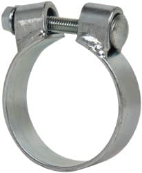 Made in USA - 2.92" ID, Steel Zinc Plated BCE Band Style Clamp - 0.12" Thick, 2-3/4" Hose - Exact Tooling