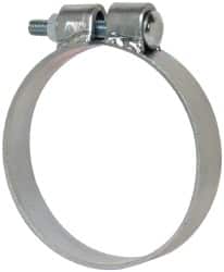 Made in USA - 4.67" ID, Steel Zinc Plated BCE Band Style Clamp - 0.12" Thick, 4-1/2" Hose - Exact Tooling