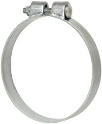 Made in USA - 6.17" ID, Steel Zinc Plated BCE Band Style Clamp - 0.12" Thick, 6" Hose - Exact Tooling