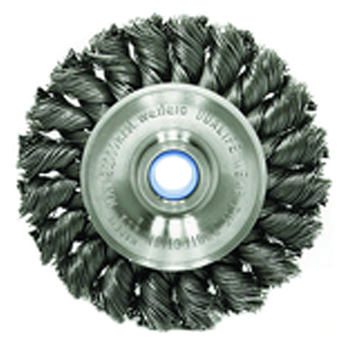 ‎3″ Diameter-3/8″-1/2″ Arbor Hole - Knot Twist Steel Wire Straight Wheel - Exact Tooling