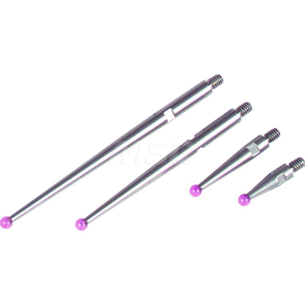 Mahr - Drop Indicator Accessories; Accessory Type: Stylus ; For Use With: MarTest 801 SM; 801 SGM; 801 SRM; 801 SGE Test Indicator ; Calibrated: No ; Traceability Certification Included: No ; Size (mm): 2.00 - Exact Tooling