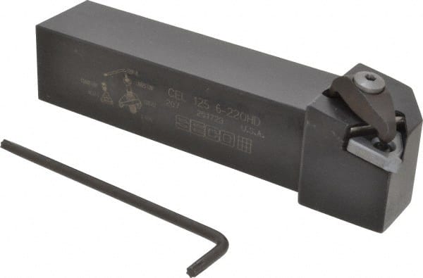 Seco - External Thread, Left Hand Cut, 1-1/4" Shank Width x 1-1/4" Shank Height Indexable Threading Toolholder - 6" OAL, 22EL Insert Compatibility, CE Toolholder, Series Snap Tap - Exact Tooling