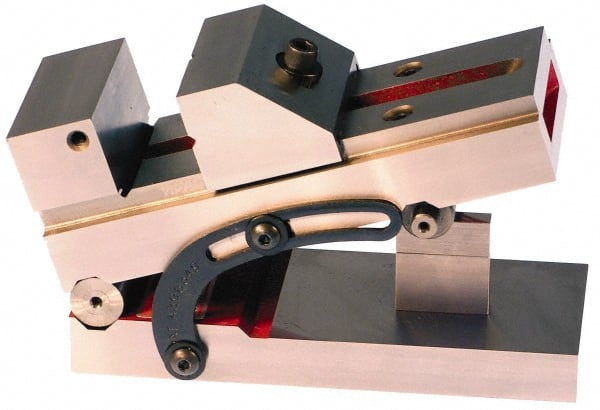 Suburban Tool - 6" Jaw Width x 1-11/16" Jaw Height, 8" Jaw Capacity, Steel, Sine Vise - 12" OAL x 6" Overall Width x 5-1/8" Overall Height, Square to within 0.0003", Parallel to within 0.0003" - Exact Tooling