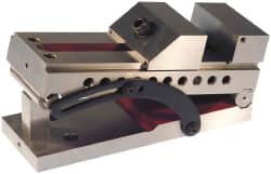 Suburban Tool - 4" Jaw Width x 1-7/16" Jaw Height, 7" Jaw Capacity, Steel, Sine Vise - 11" OAL x 4" Overall Width x 4-5/8" Overall Height, Square to within 0.0003", Parallel to within 0.0003" - Exact Tooling