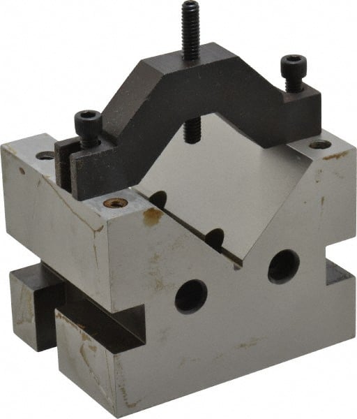 Suburban Tool - 2-7/8" Max Capacity, 90° Angle, Hardened Steel V-Block - 4" Long x 3" Wide x 3" High, Sold as Individual - Exact Tooling