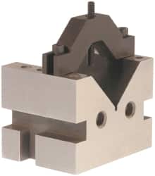 Suburban Tool - 1-5/8" Max Capacity, 90° Angle, Hardened Steel V-Block - 2-1/2" Long x 2-1/2" Wide x 2" High, Sold as Matched Pair - Exact Tooling