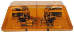 Federal Signal Emergency - 90,000 Candelas, Two 95 FPM Rotators, Permanent Mount Emergency Turbo Beam Light Assembly - Powered by 12 VDC, Amber - Exact Tooling
