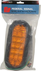 Federal Signal Emergency - Class I Joules, 71 Quad FPM, Grommet Mount Emergency LED Lighting Assembly - Powered by 12 to 24 Volts, Amber - Exact Tooling
