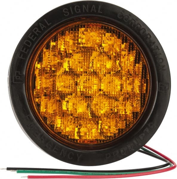 Federal Signal Emergency - 71 FPM, Grommet Mount Emergency Light Assembly - Amber - Exact Tooling