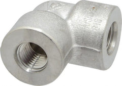 Value Collection - 1/4" Grade 304/304L Stainless Steel Pipe 90° Elbow - FNPT x FNPT End Connections, 3,000 psi - Exact Tooling
