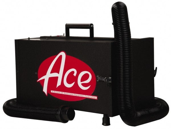 ACE - 226 CFM, 99.7% Efficiency at Full Load, Suitcase Size Air Cleaner with Reusable Hepa Filter - 120 Input Voltage, Portable - Exact Tooling