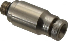 Norgren - 4mm Outside Diam, M5x0.8 Metric, Nickel Plated Brass Push-to-Connect Tube Male Connector - 260 Max psi, Tube to Metric Thread Connection, Nitrile O-Ring - Exact Tooling