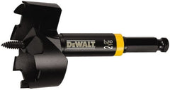 DeWALT - 1-3/8", 7/16" Hex Shank, Bright Finish, Steel Self Feed Drill Bit - Exact Tooling