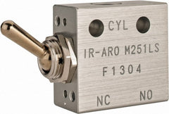 ARO/Ingersoll-Rand - 1/8" NPT Manual Mechanical Valve - 3-Way, 2 Position, Toggle/Manual & 0.2 CV Rate - Exact Tooling