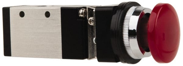 ARO/Ingersoll-Rand - 1/4" NPT Manual Mechanical Valve - 3-Way, 2 Position, Palm Button/Manual & 0.7 CV Rate - Exact Tooling