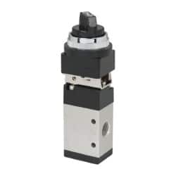 ARO/Ingersoll-Rand - 1/4" NPT Manual Mechanical Valve - 3-Way, 2 Position, Selector/Manual & 0.7 CV Rate - Exact Tooling