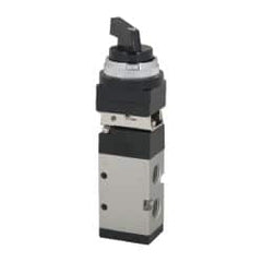 ARO/Ingersoll-Rand - 1/4" NPT Manual Mechanical Valve - 3-Way, 2 Position, Long Selector/Manual & 0.7 CV Rate - Exact Tooling