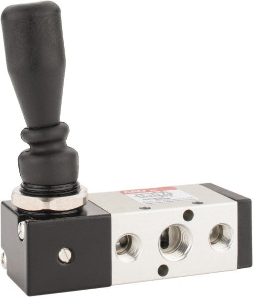 ARO/Ingersoll-Rand - 1/4" NPT Manual Mechanical Valve - 4-Way, 2 Position, Lever/Manual & 0.7 CV Rate - Exact Tooling