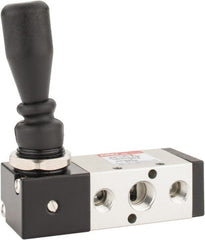 ARO/Ingersoll-Rand - 1/4" NPT Manual Mechanical Valve - 4-Way, 2 Position, Lever/Manual & 0.7 CV Rate - Exact Tooling