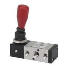 ARO/Ingersoll-Rand - 1/4" NPT Manual Mechanical Valve - 4-Way, 2 Position, Lever/Spring & 0.7 CV Rate - Exact Tooling