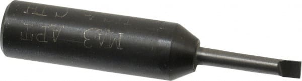 APT - 1/8" Min Bore Diam, 5/8" Max Bore Depth, 3/8 Shank Diam, Boring Bar - Right Hand Cut, Solid Carbide, Bright Finish - Exact Tooling