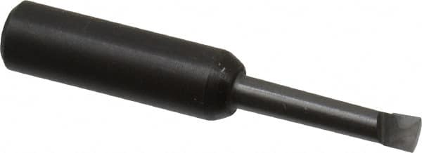 APT - 3/16" Min Bore Diam, 15/16" Max Bore Depth, 3/8 Shank Diam, Boring Bar - Right Hand Cut, Solid Carbide, Bright Finish - Exact Tooling