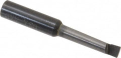 APT - 1/4" Min Bore Diam, 1-1/4" Max Bore Depth, 3/8 Shank Diam, Boring Bar - Right Hand Cut, Solid Carbide, Bright Finish - Exact Tooling
