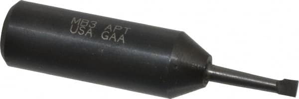 APT - 1/8" Min Bore Diam, 5/8" Max Bore Depth, 1/2 Shank Diam, Boring Bar - Right Hand Cut, Solid Carbide, Bright Finish - Exact Tooling