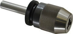 Albrecht - 1/32 to 1/2" Capacity, Steel Integral Shank Drill Chuck - Keyless, Straight Shank, 2" Sleeve Diam, 3-1/8" Open Length - Exact Tooling