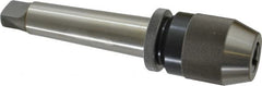 Albrecht - 4MT, 1/32 to 1/2" Capacity, Steel Integral Shank Drill Chuck - Keyless, Taper Shank, 2" Sleeve Diam, 3-7/16" Open Length - Exact Tooling