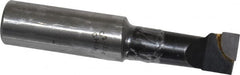 Interstate - 11/16" Min Bore Diam, 1-7/8" Max Bore Depth, 3/4 Shank Diam, Boring Bar - Right Hand Cut, Carbide-Tipped, Bright Finish - Exact Tooling